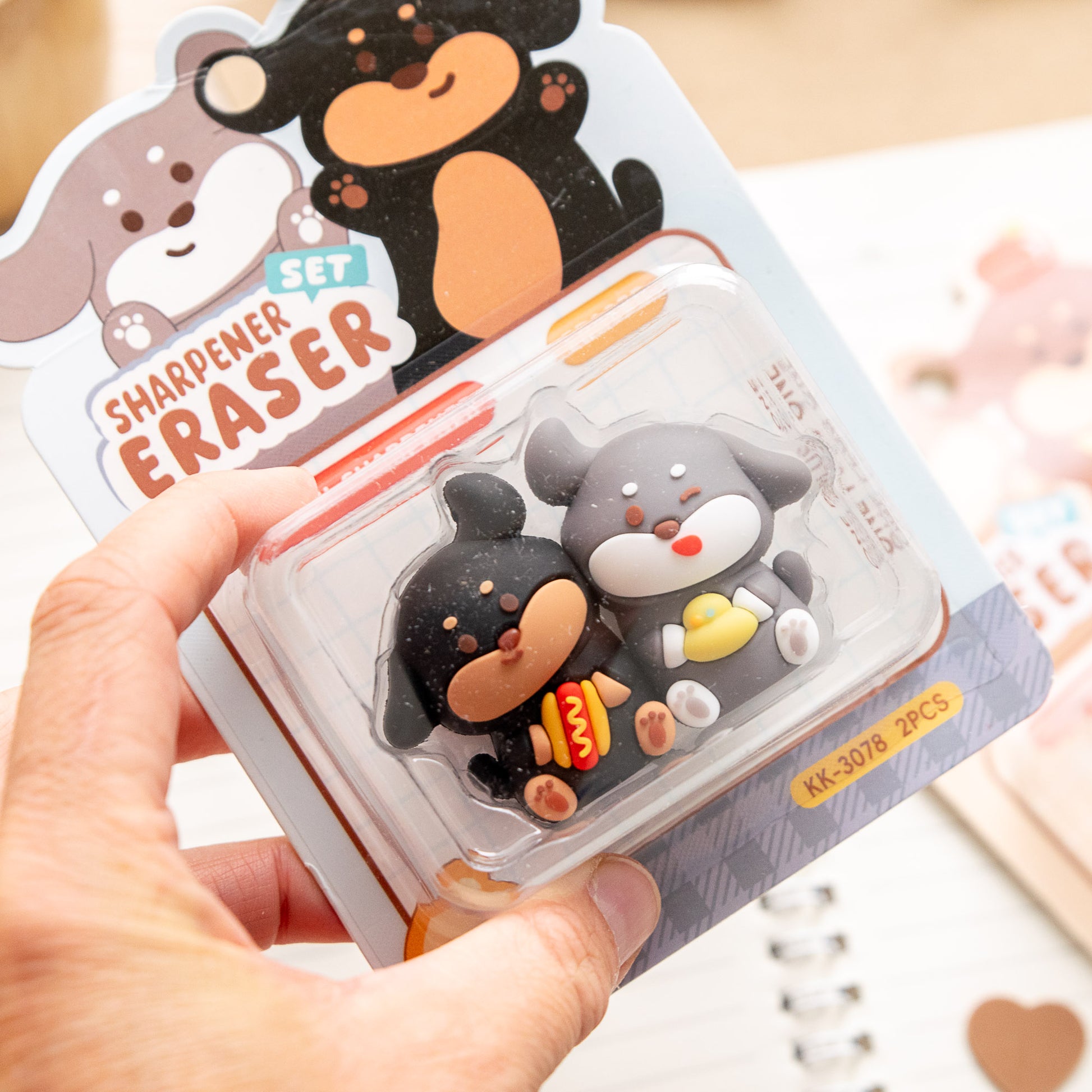 Gomme & Taille Crayon BFF Kawaii - Chien