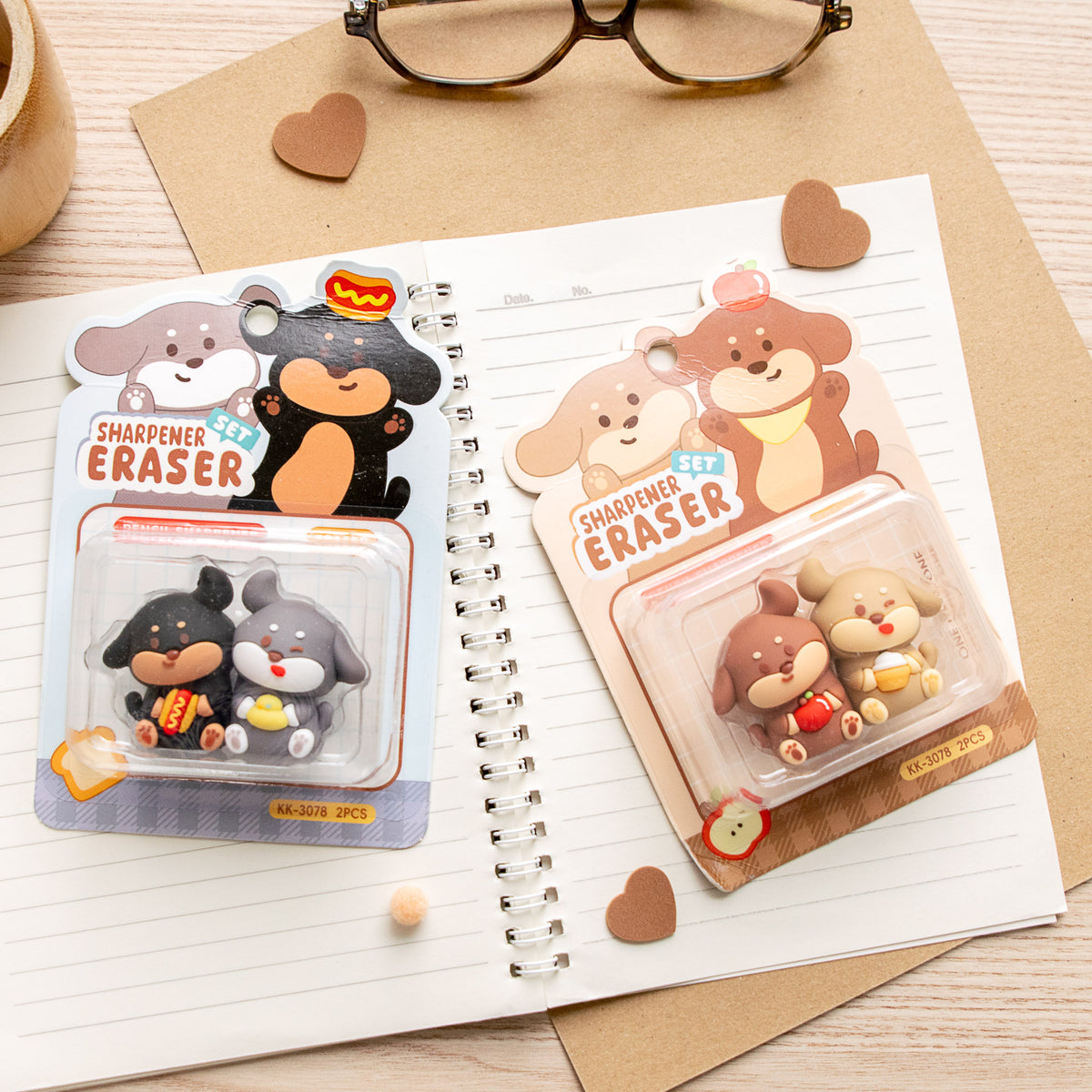 Gomme & Taille Crayon BFF Kawaii - Chien