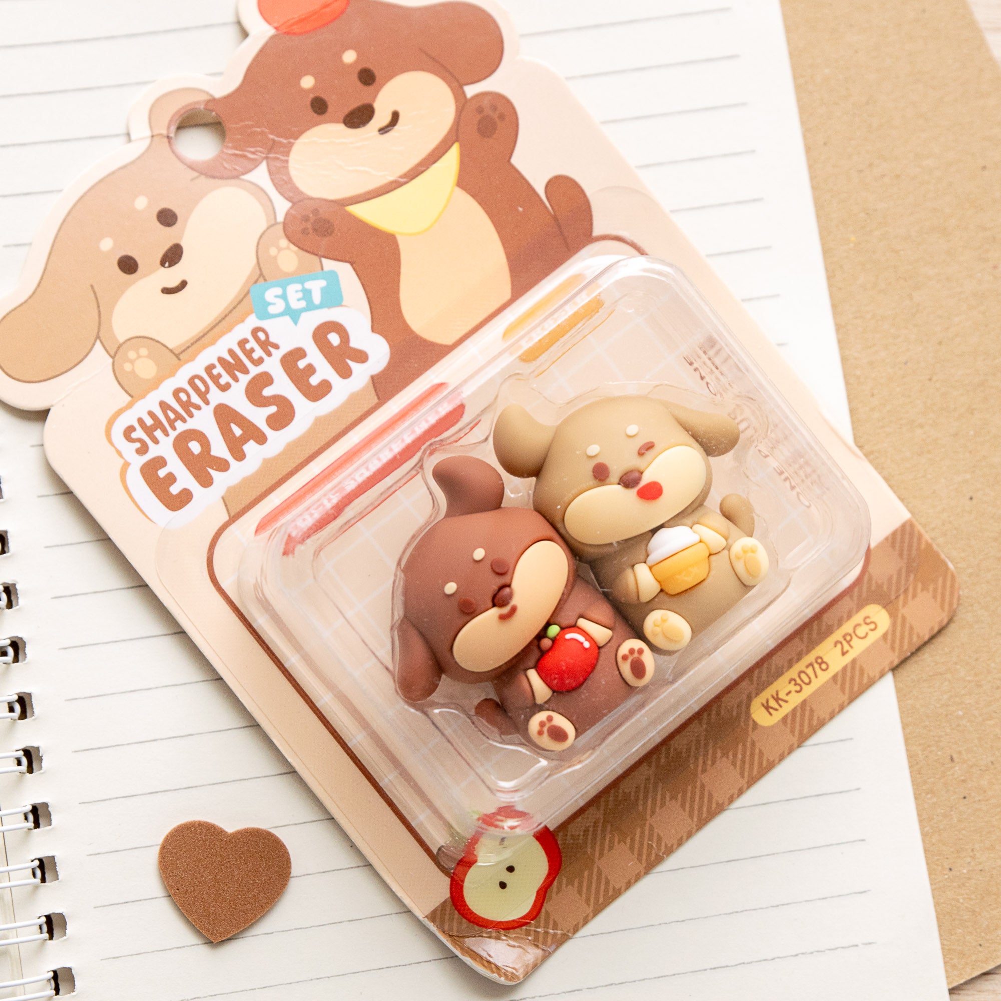 Gomme & Taille Crayon BFF Kawaii - Chien