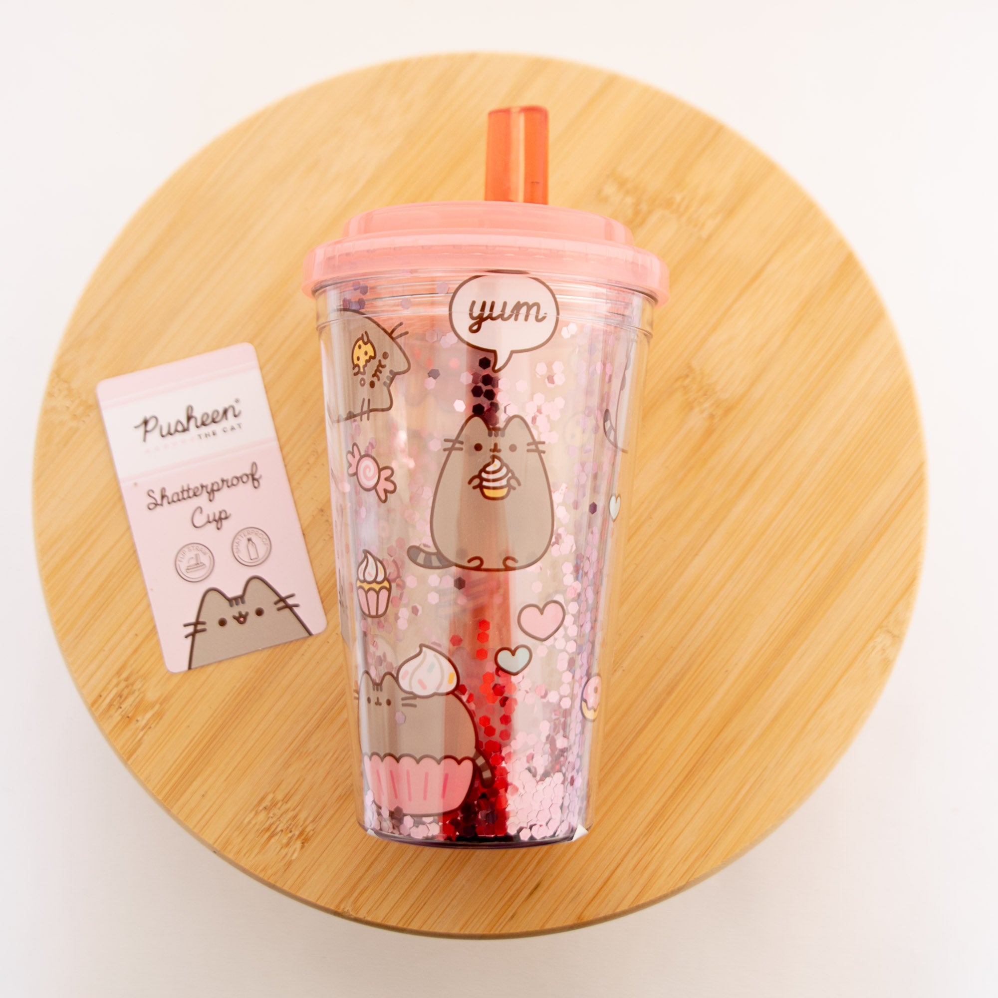 Gobelet Incassable avec Paille Pusheen - 500 ml