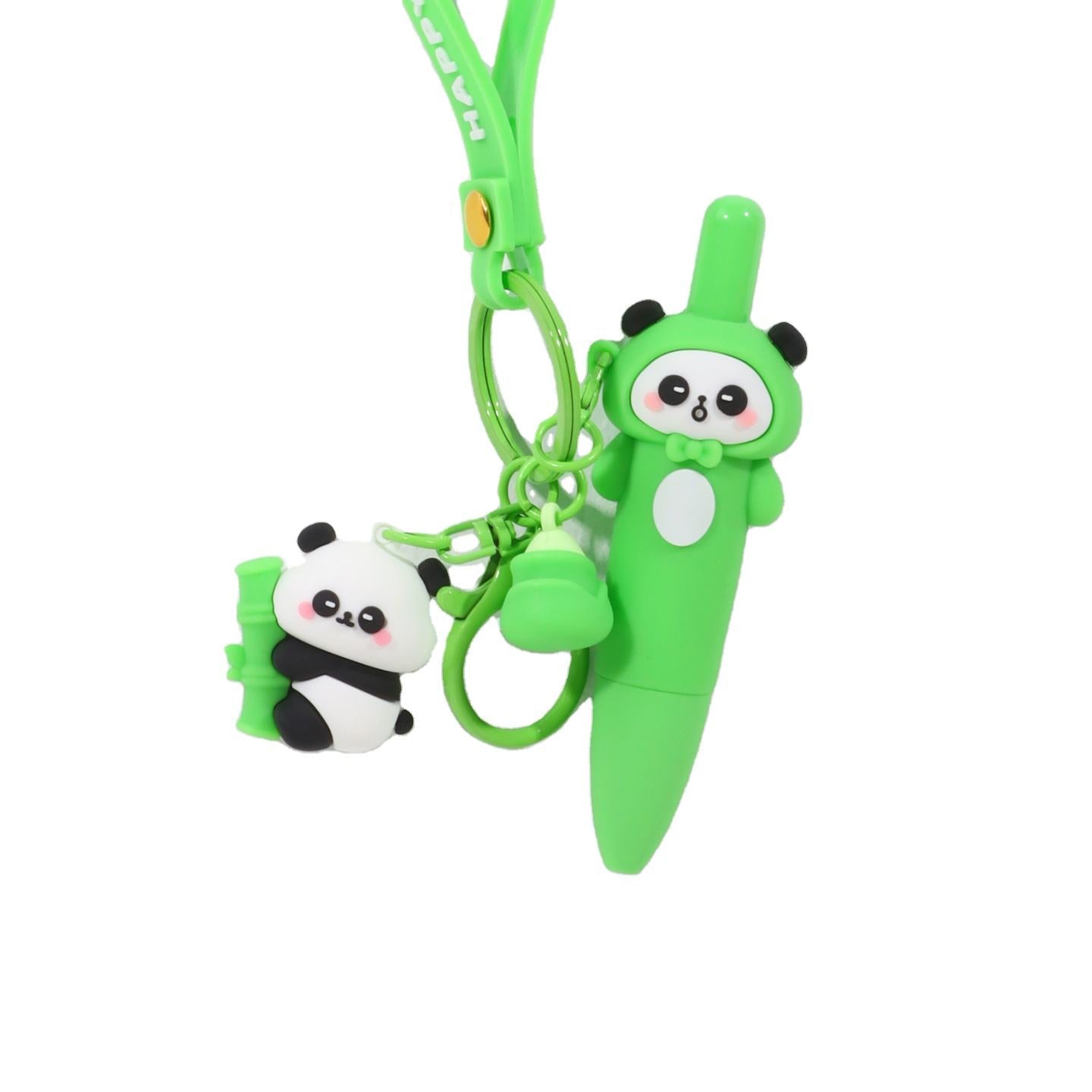 Stylo Porte-clés Kawaii Panda & Bambou