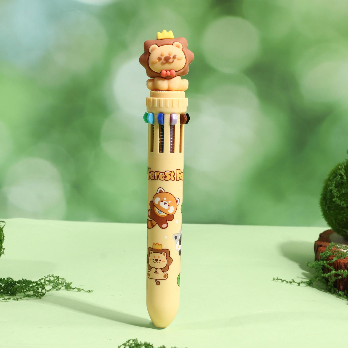 Stylo Kawaii 10 couleurs - Lion