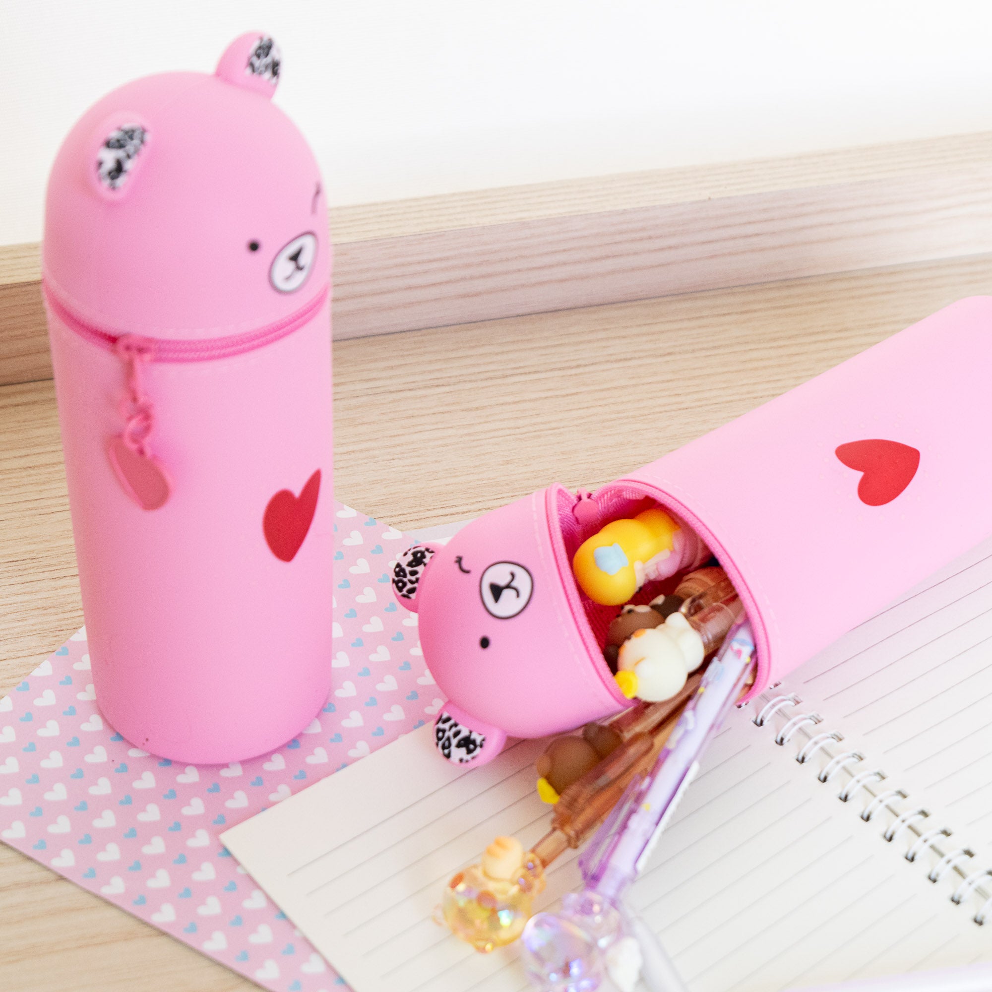 Silikon-Federmäppchen mit Dinosaurier-Motiv