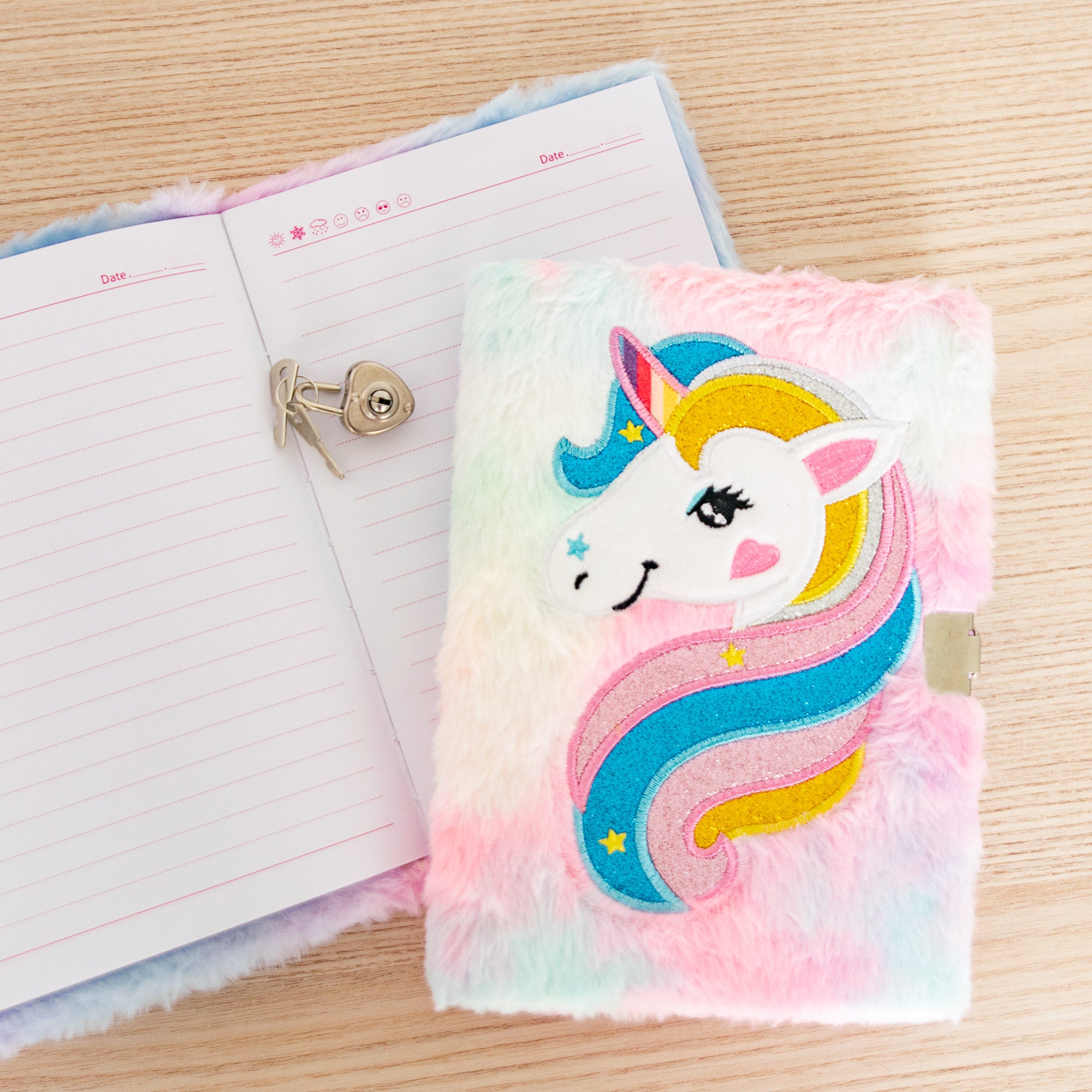 Journal Intime avec cadenas Licorne