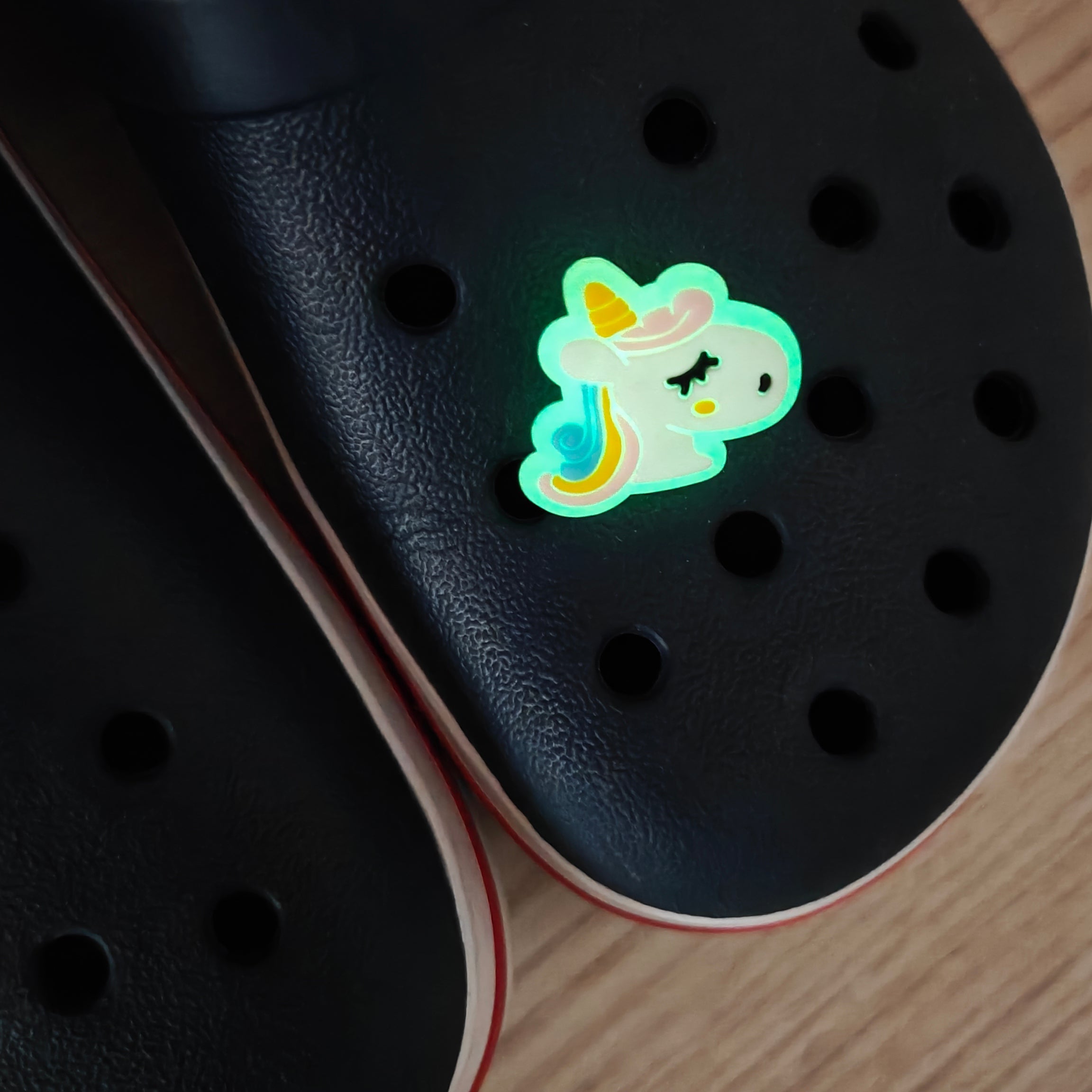 Accessoire pour Crocs Licorne Glow in the Dark