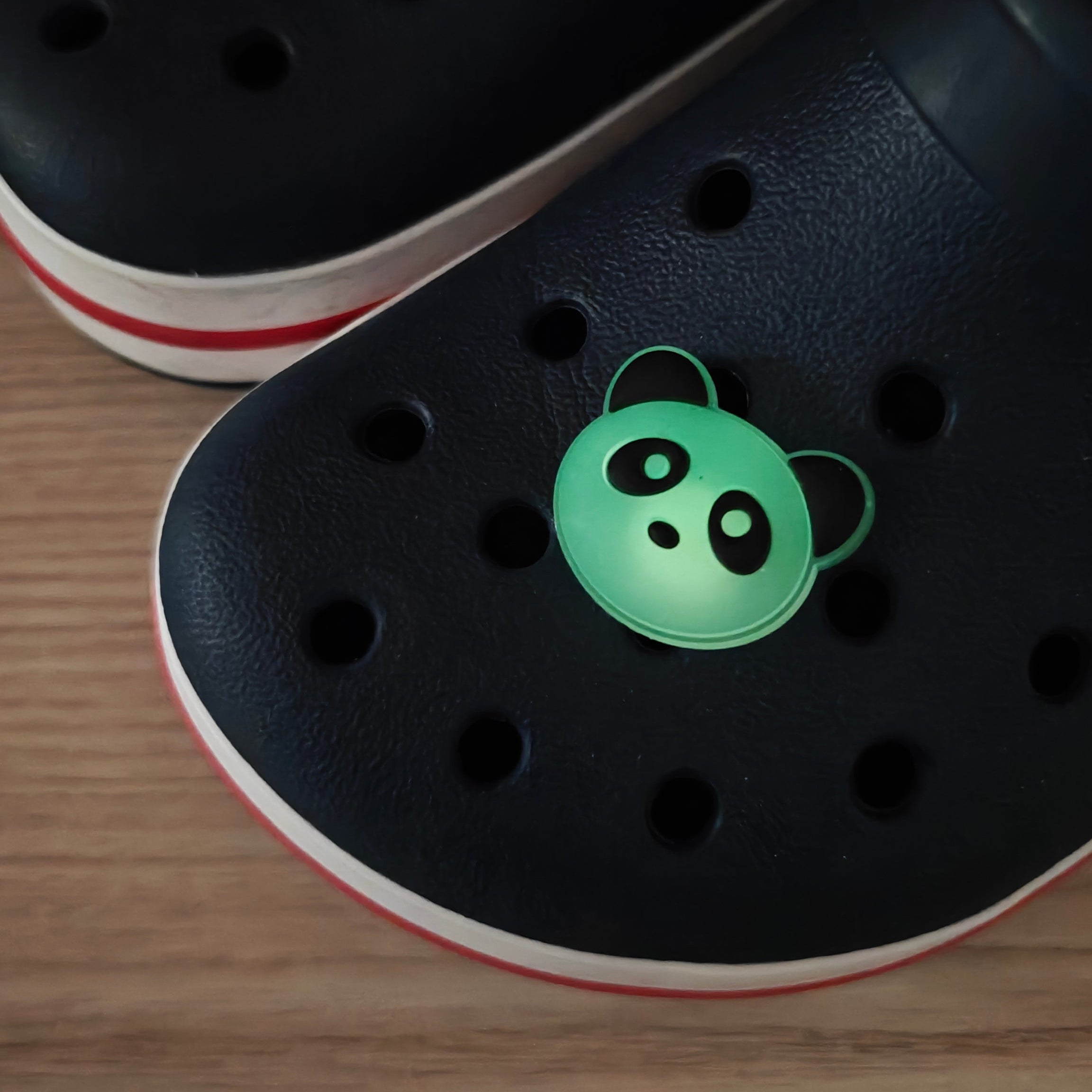 Accessoire pour Crocs Panda Glow in the Dark – Kawaii & Phosphorescent