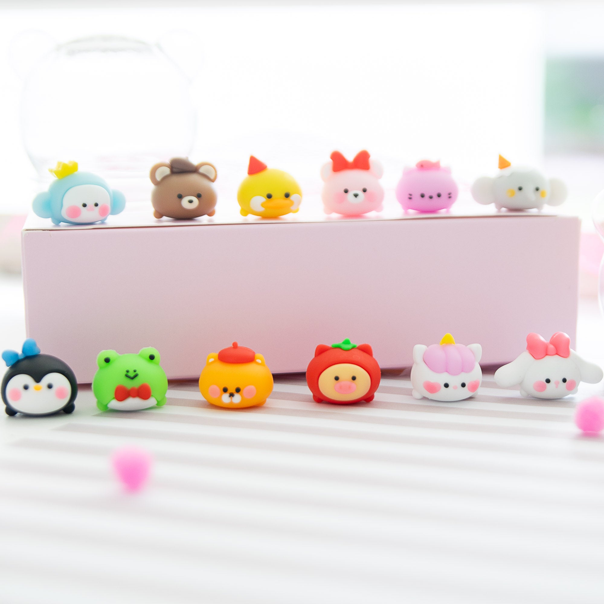 Mini Gomme Kawaii Animaux (x12)