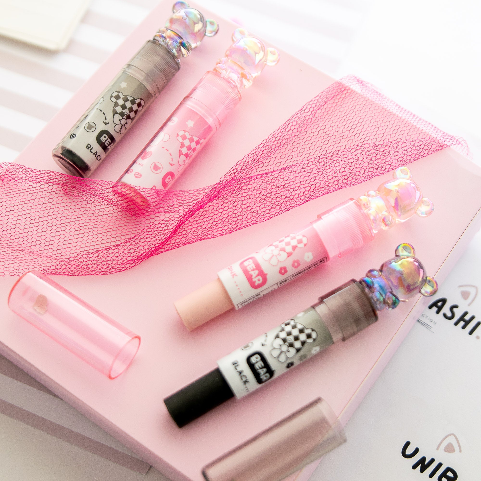 Kawaii Kristallbär Lippenstift-Radierer
