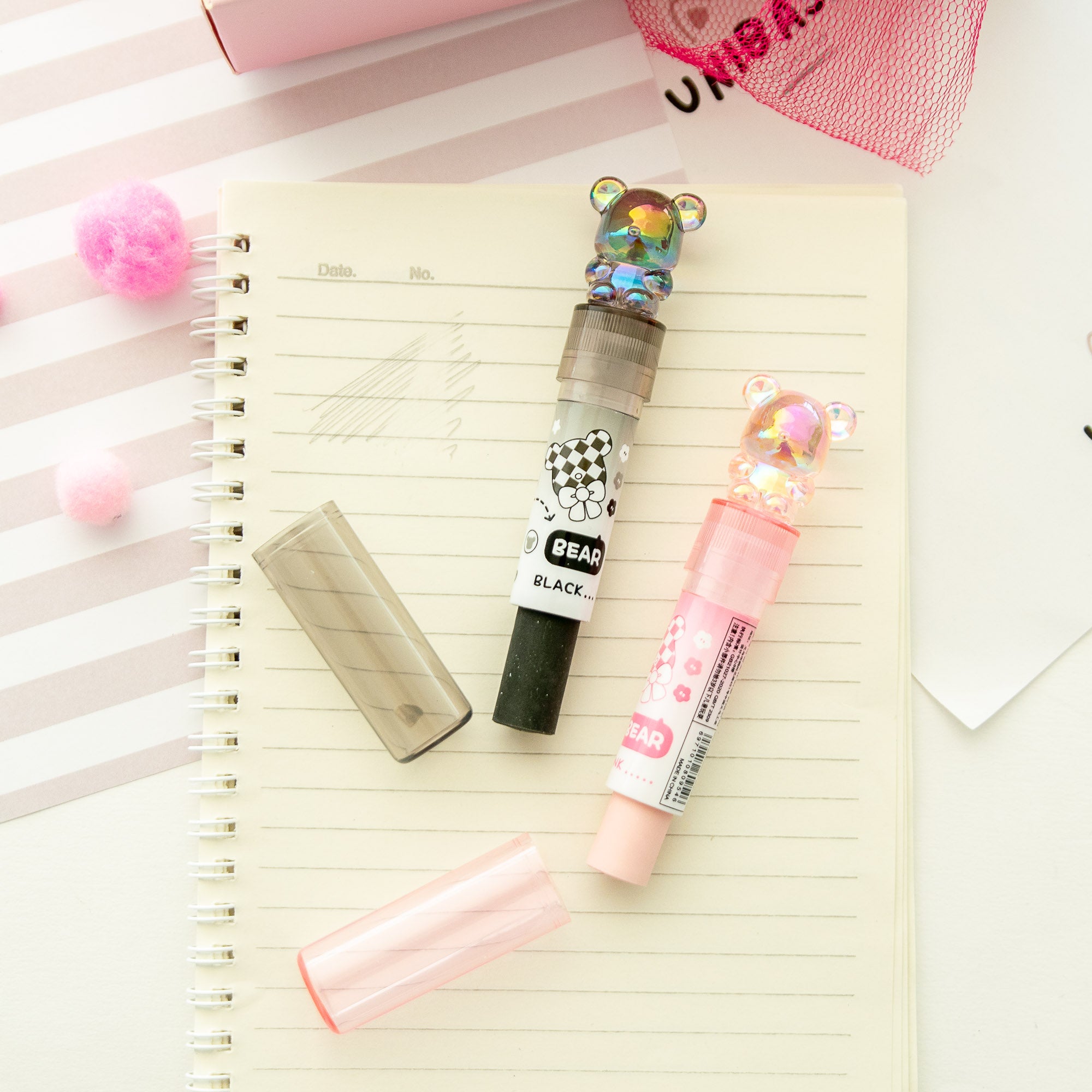 Gomme Lipstick Ourson Cristal