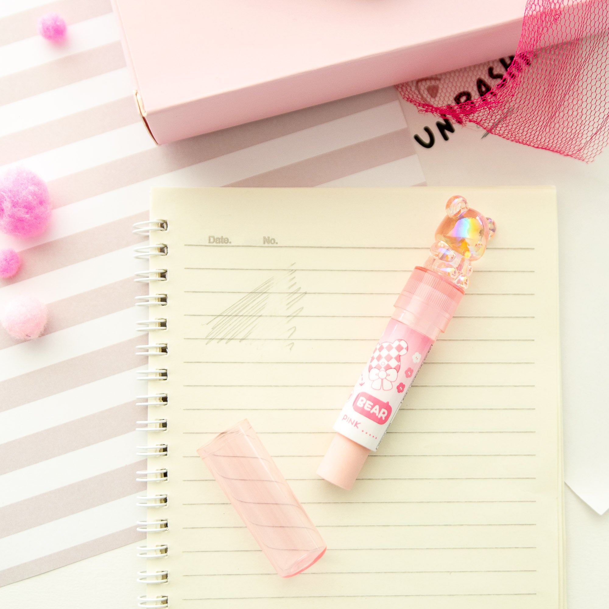 Kawaii Kristallbär Lippenstift-Radierer