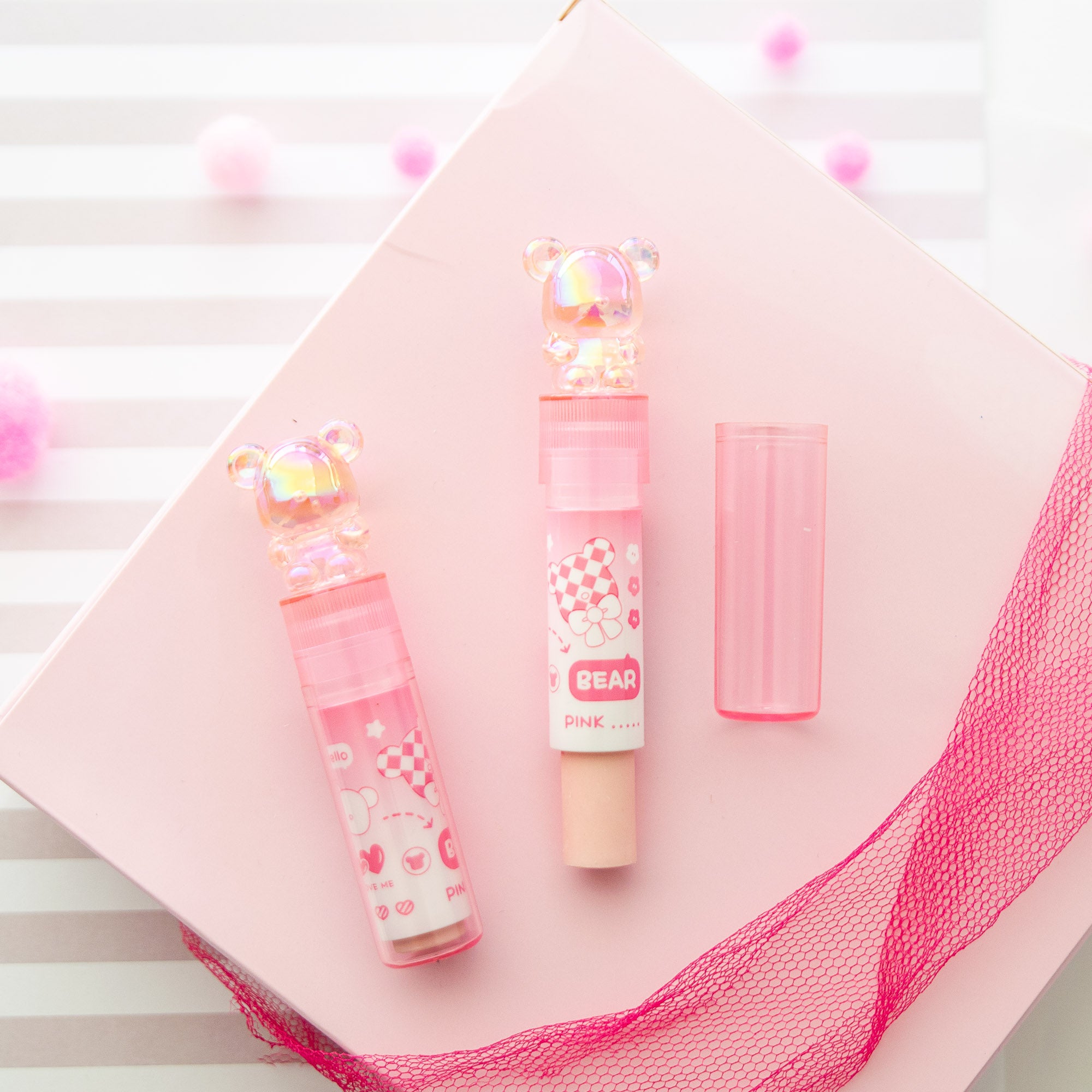 Kawaii Kristallbär Lippenstift-Radierer