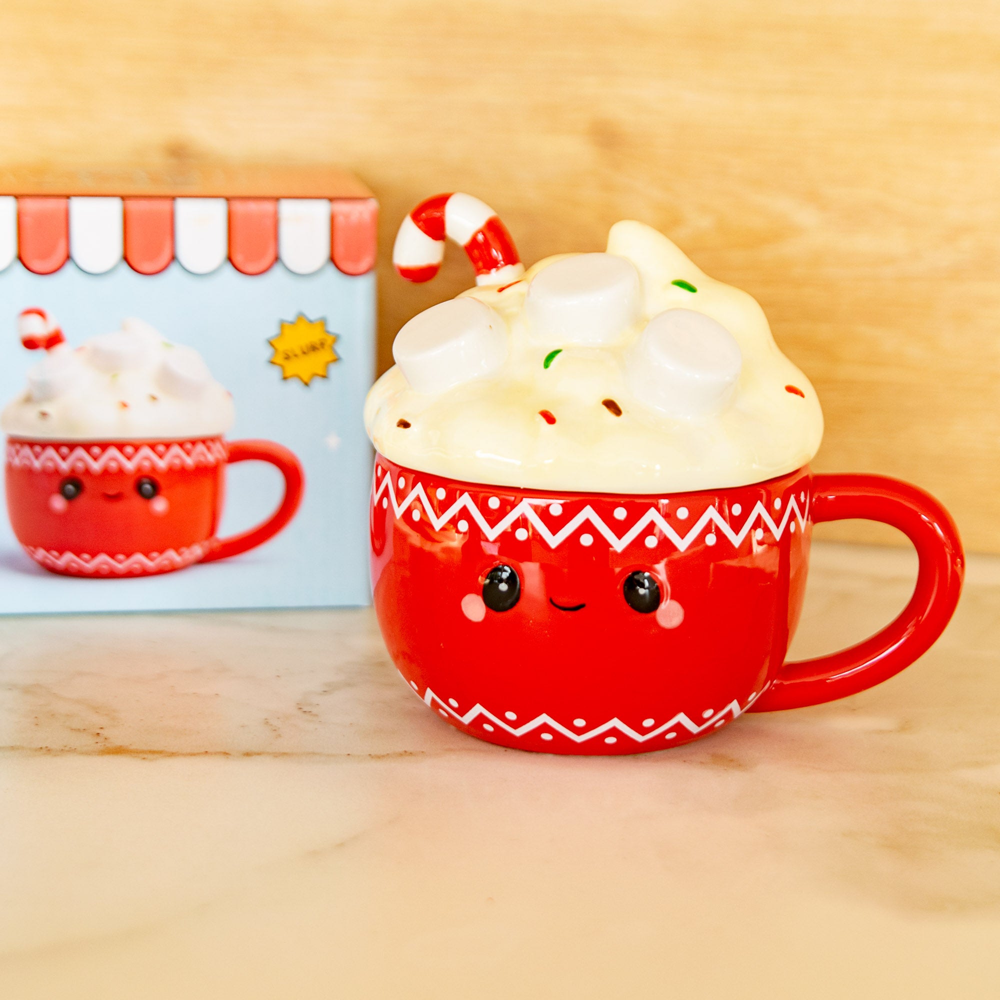 Mug de Noël avec Couvercle - Chocolat Chaud