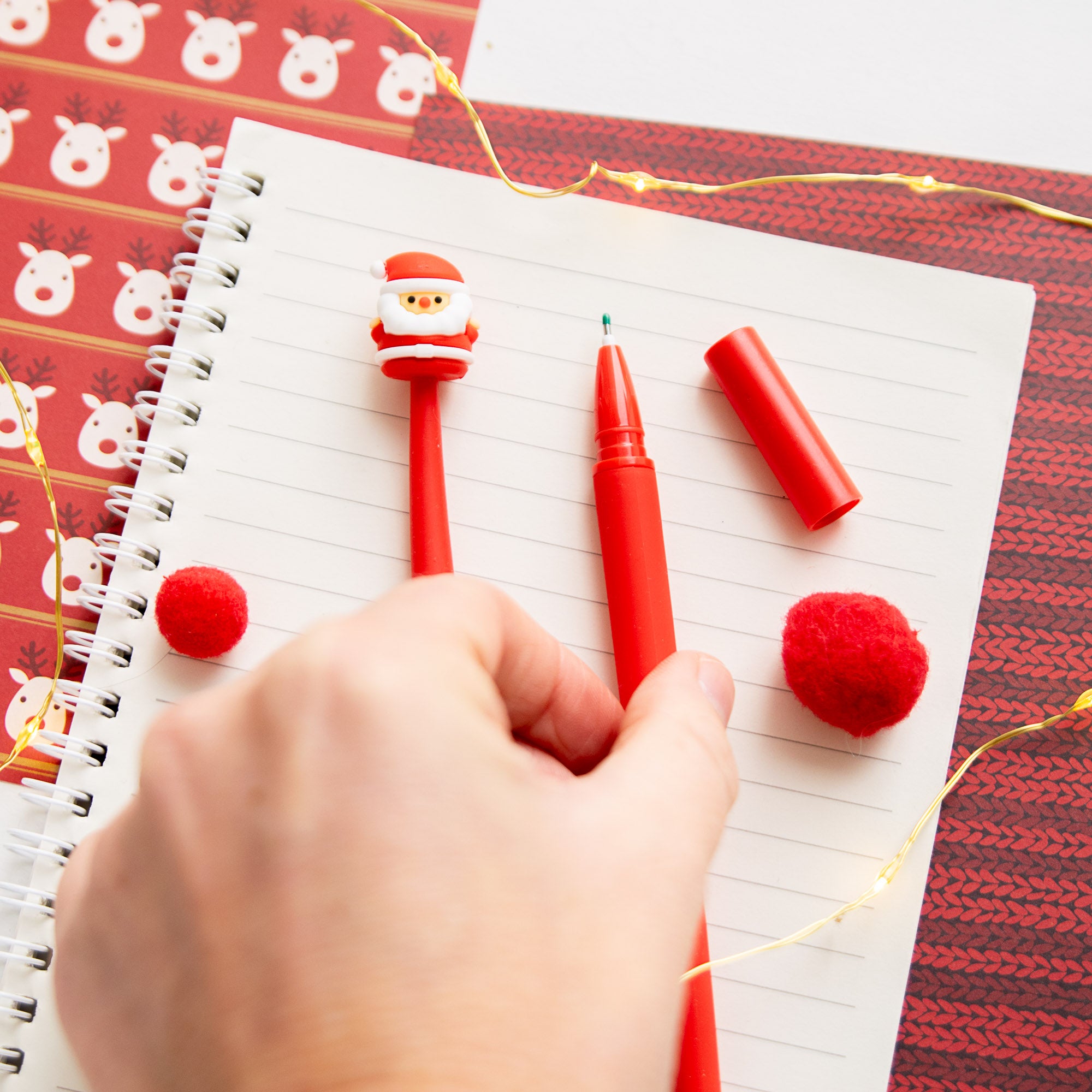 Stylo Souple à Secouer - Père Noël