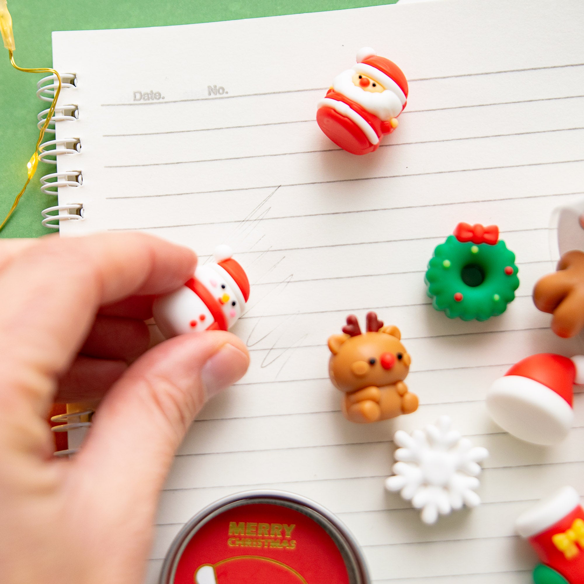 Mini Gomme Kawaii Noël (x12)