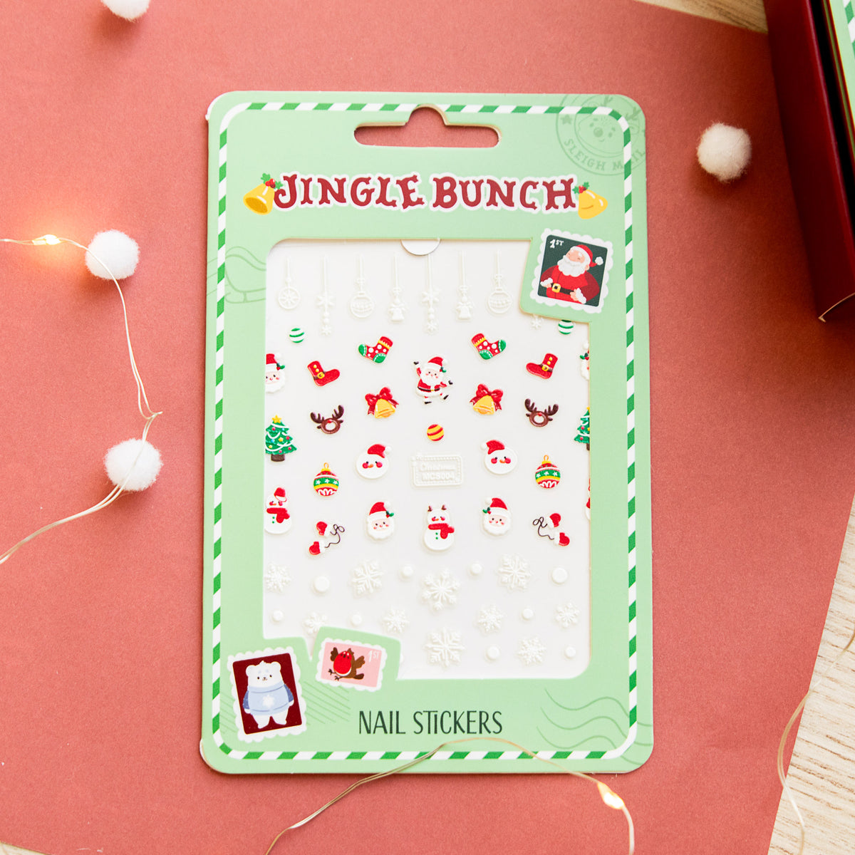Stickers Phosphorescents pour ongles - Noël