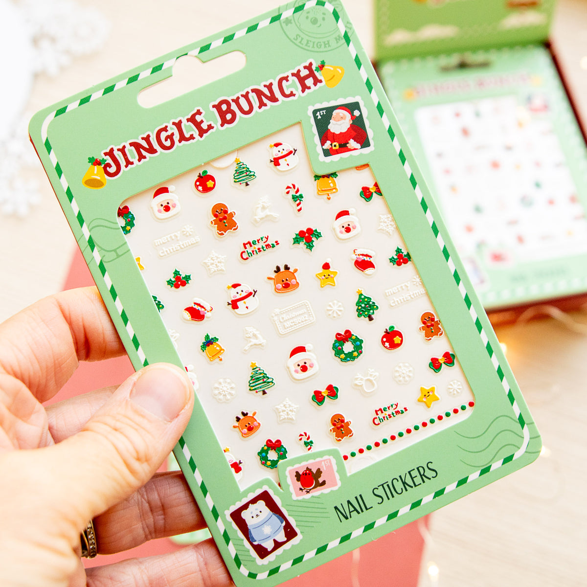 Stickers Phosphorescents pour ongles - Noël