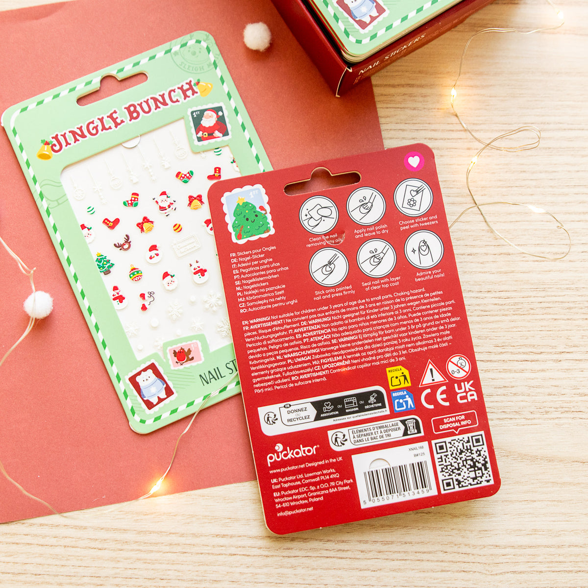Stickers Phosphorescents pour ongles - Noël