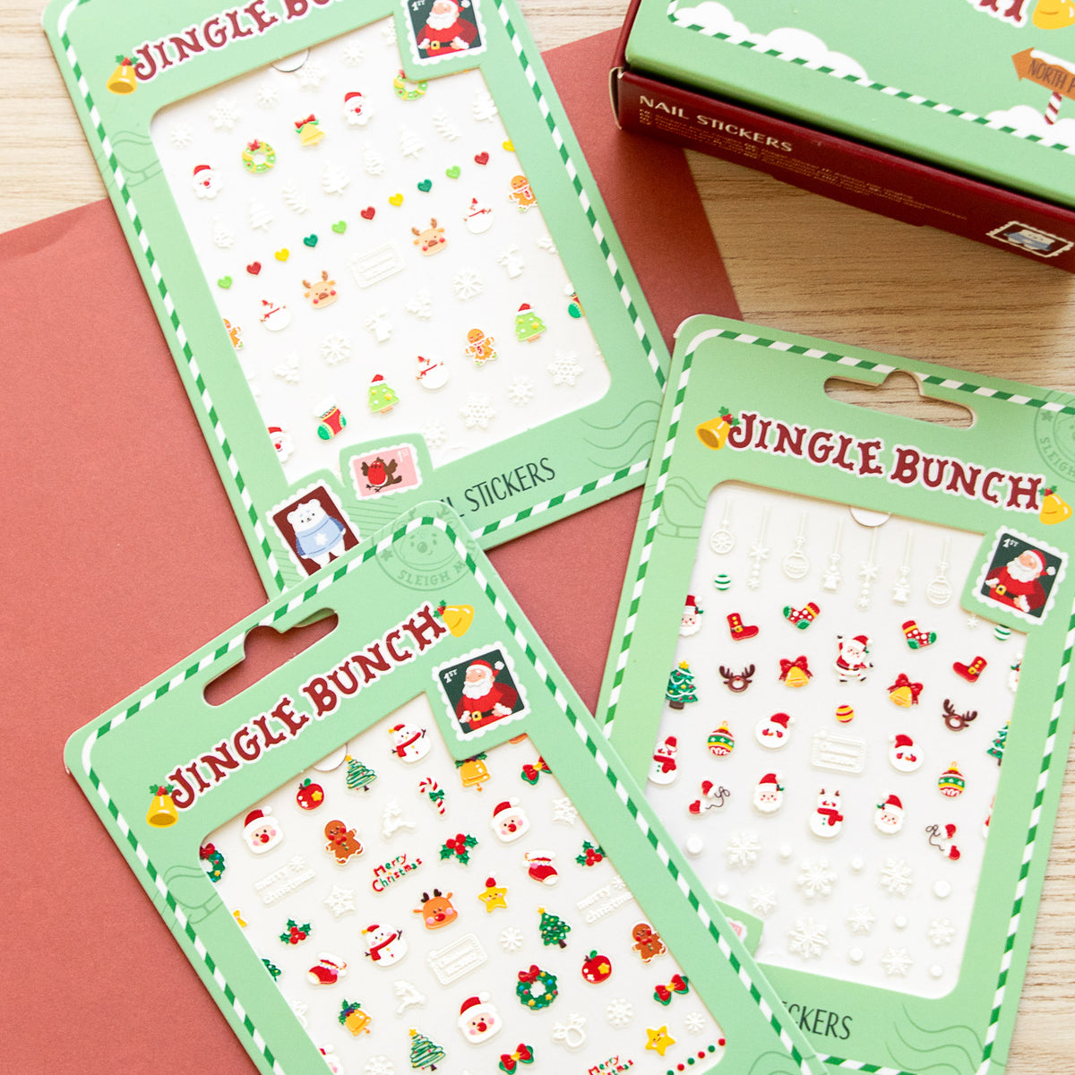 Stickers Phosphorescents pour ongles - Noël