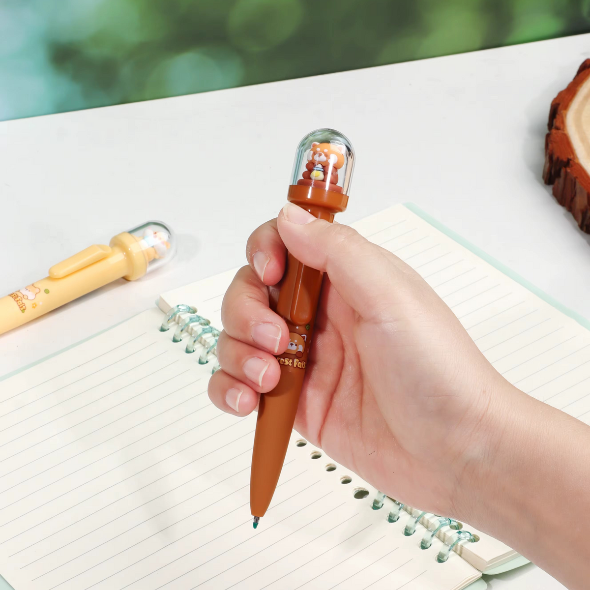 Panda Roux Stylo Kawaii