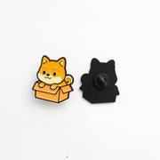 Pin's Shiba Inu & Carton