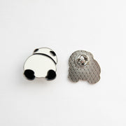 Pin's Panda Allongé de dos