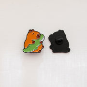 Pin's Capybara & Bébé Crocodile