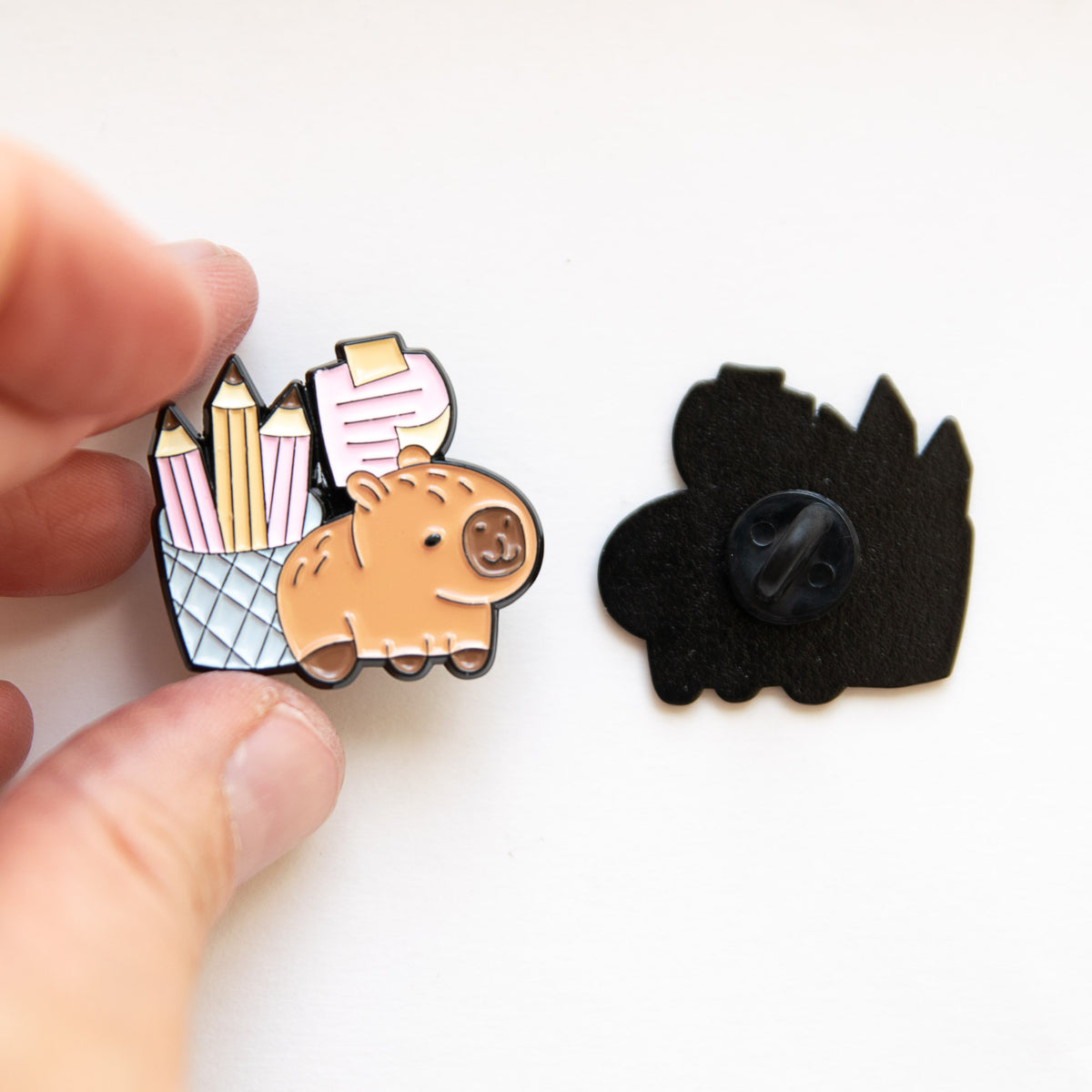 Pin's Capyabra à l'école