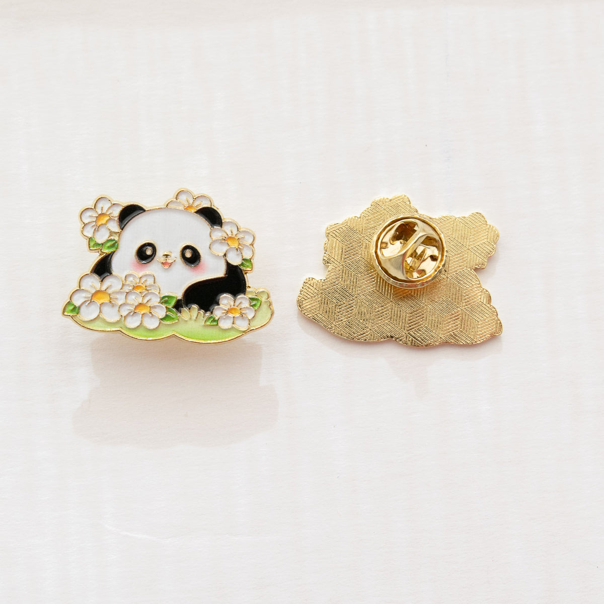 Pin's Panda & Marguerites