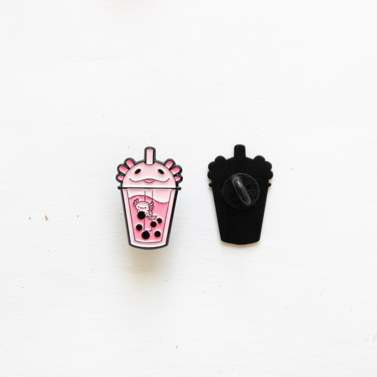 Pin's Bubble Tea Axolotl