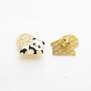Pin's Panda & Marguerites
