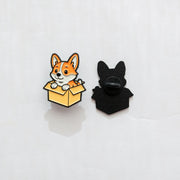 Pin's Corgi & Carton