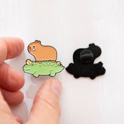 Pin's Capybara, Croco & Poussin