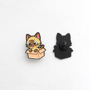 Pin's Chat Siamois & Carton