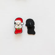 Pin's Carlin & Chaussette de Noël