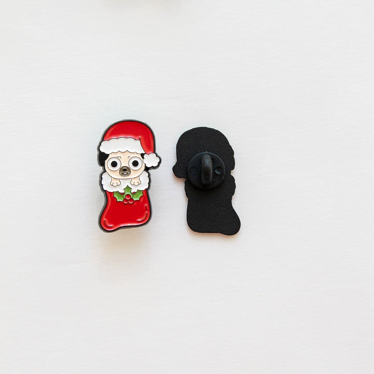 Pin's Carlin & Chaussette de Noël