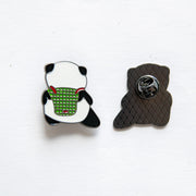 Pin's Panda de dos & sac à dos