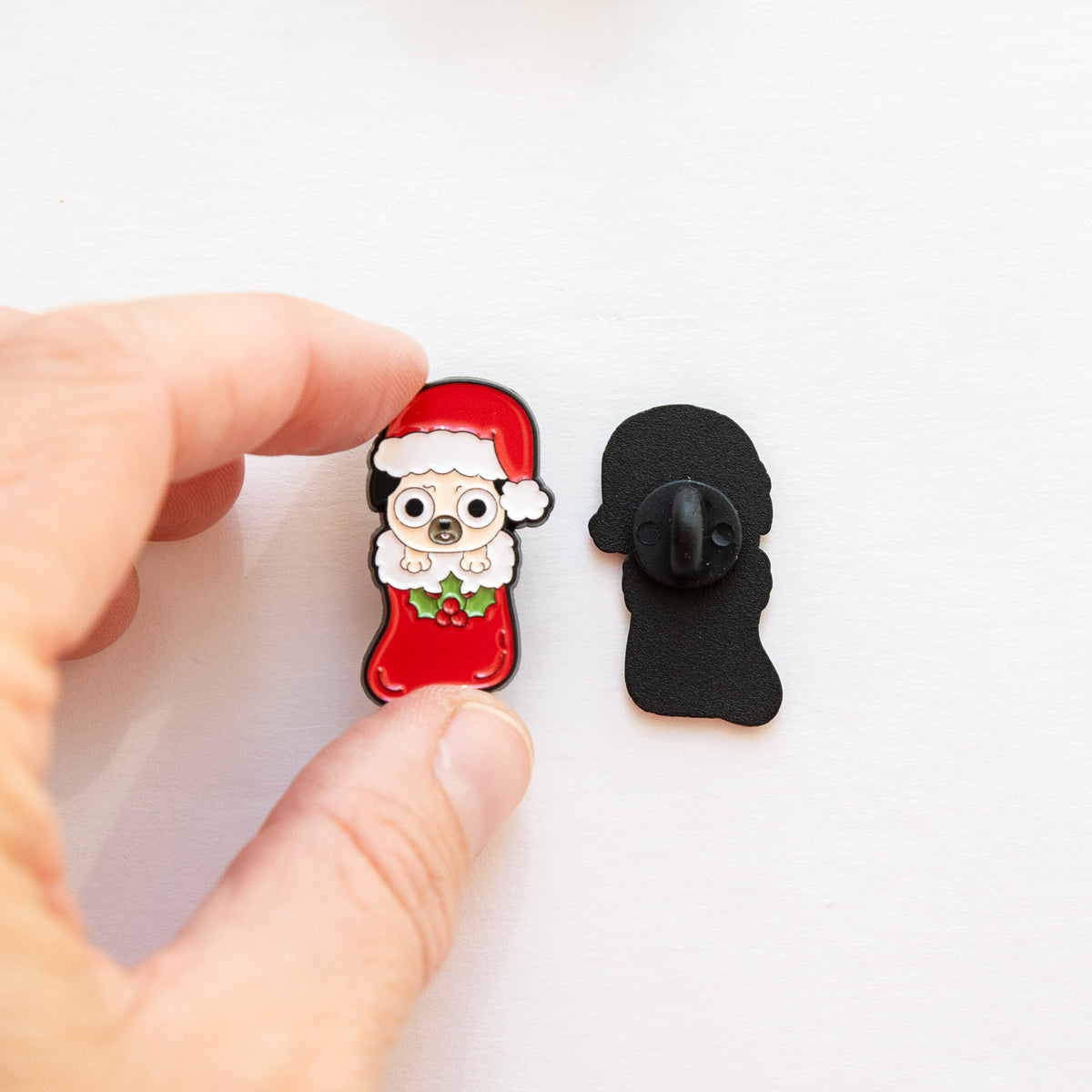Pin's Carlin & Chaussette de Noël
