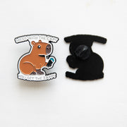 Pin's Capybara "Mess With the Capy, You Get the Zappy"