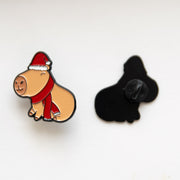 Pin's Capybara Noël