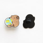 Pin's Capybara & Globe