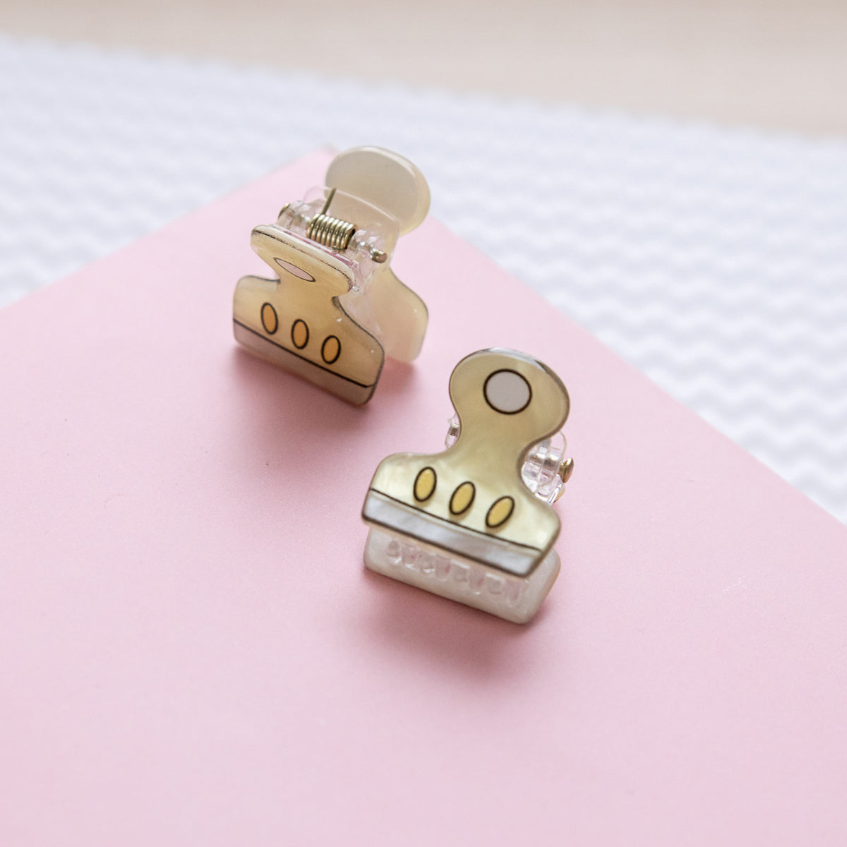 Mini Pince à Cheveux Papeterie Kawaii