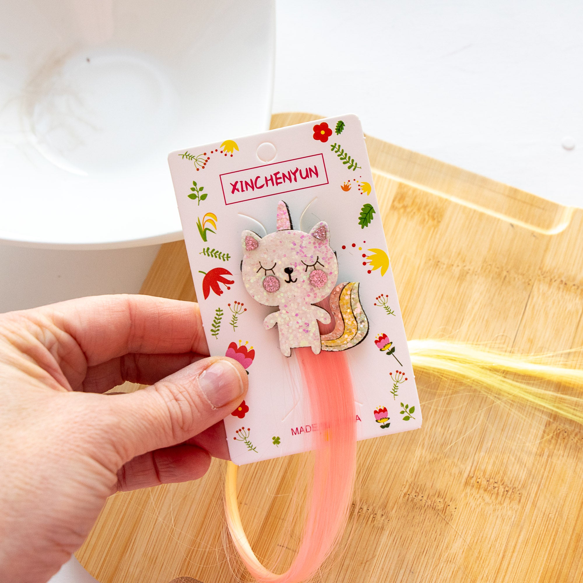 Haarspangen mit Schmetterlings-, Schleifen- und Fruchtmotiven, 10 Stück