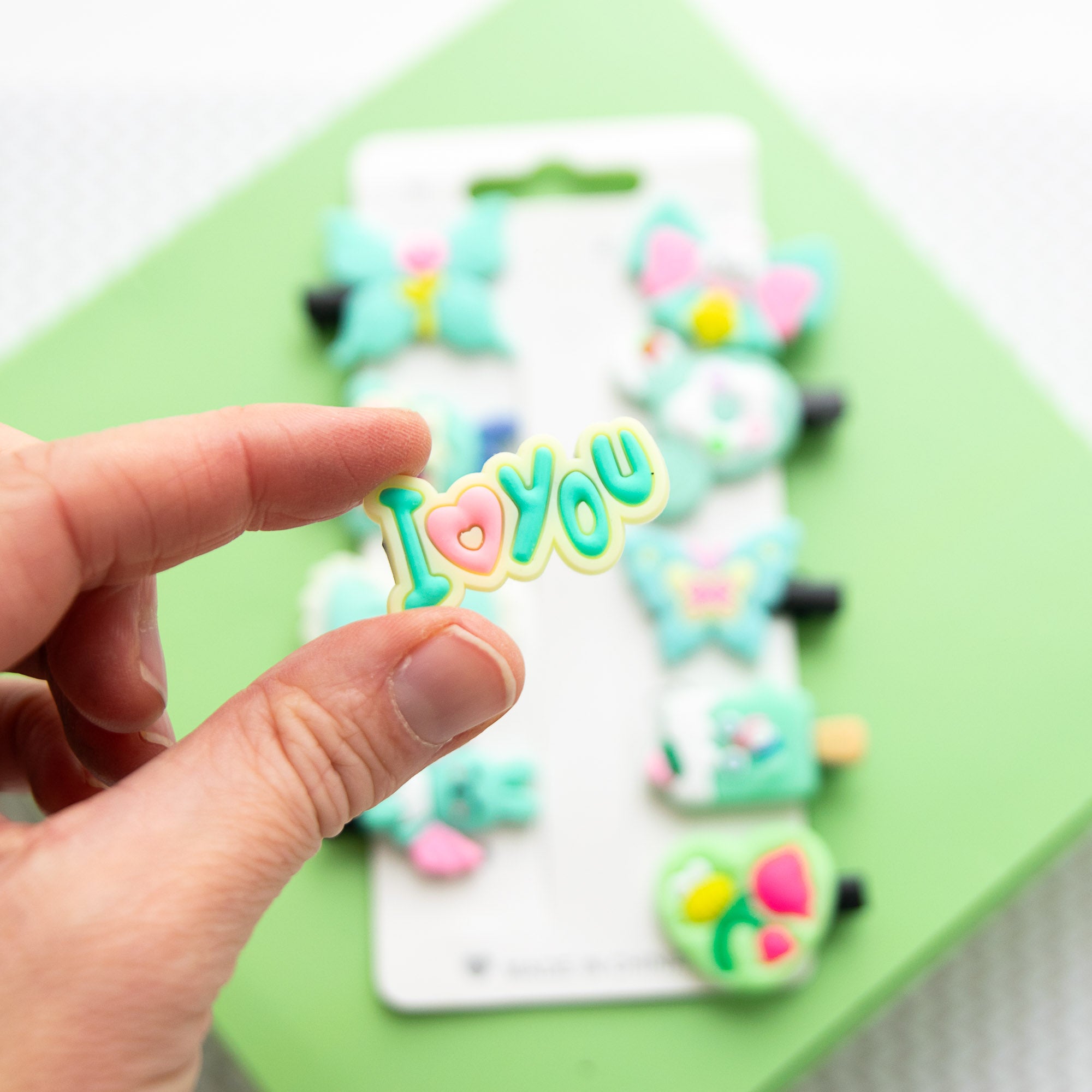 Pinces à cheveux Papillons, Lapins & Bonbons, 10 pièces