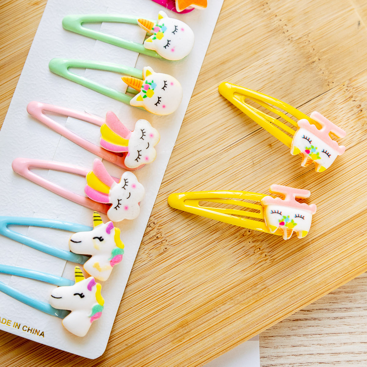 Barrettes à cheveux Licorne (x10)