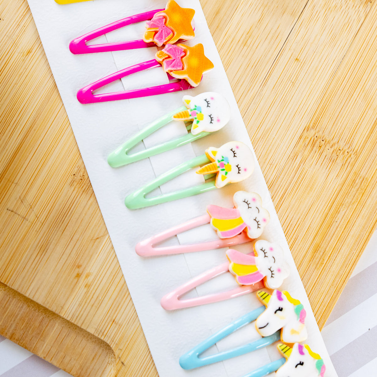 Barrettes à cheveux Licorne (x10)