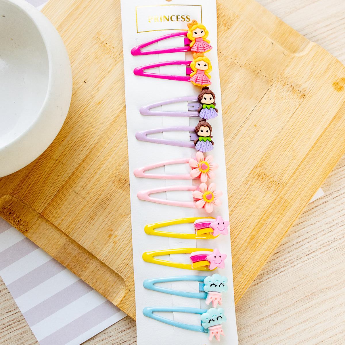 Barrettes à cheveux Princesses (x10)