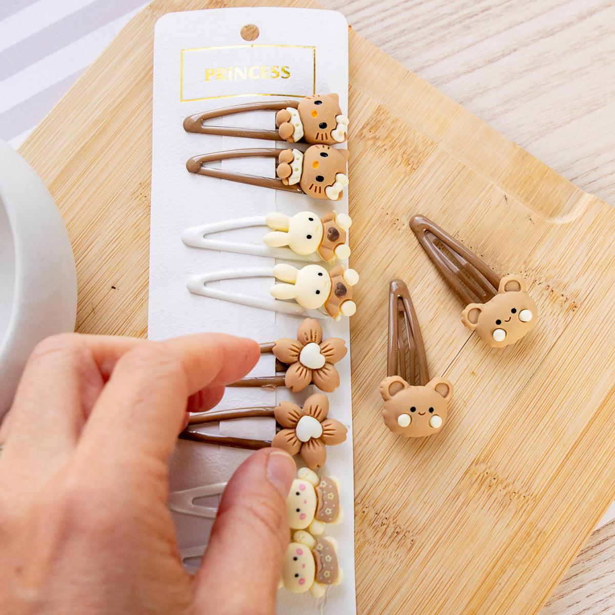 Barrettes à cheveux Ourson (x10)