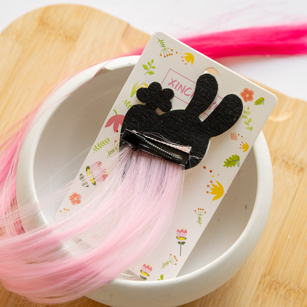 Pince à Cheveux Mèche Colorée Lapin