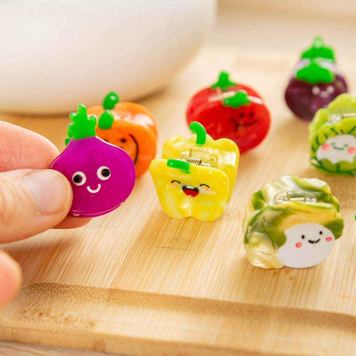 Mini Pince à Cheveux Légumes