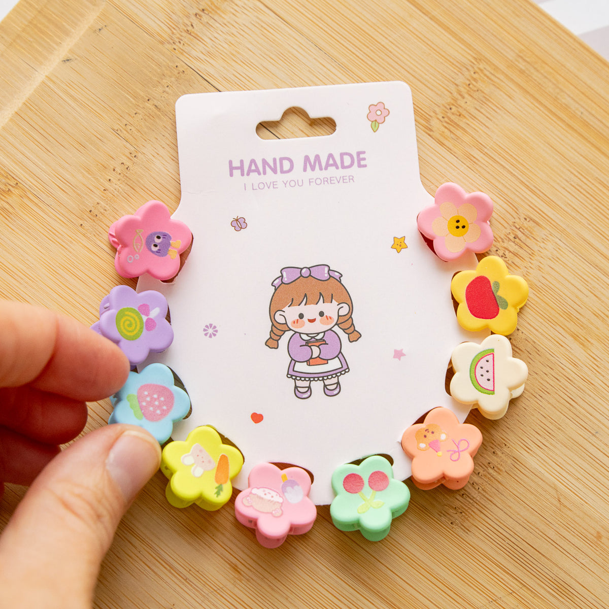 Mini Pinces Fleurs (x10)